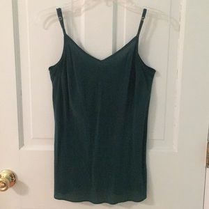 Green Jewel Tone Silk Cami